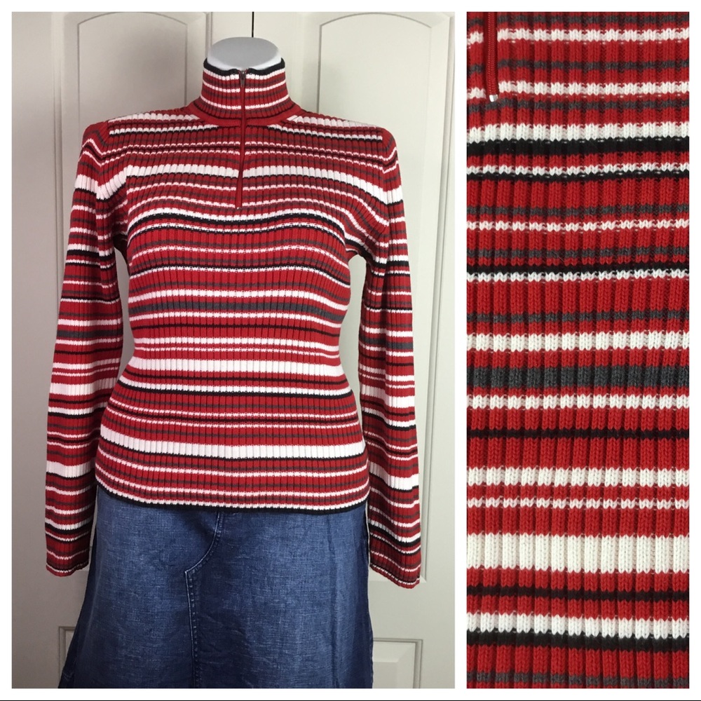 Tommy Hilfiger Half Zip Pullover Sweater Sz XL
